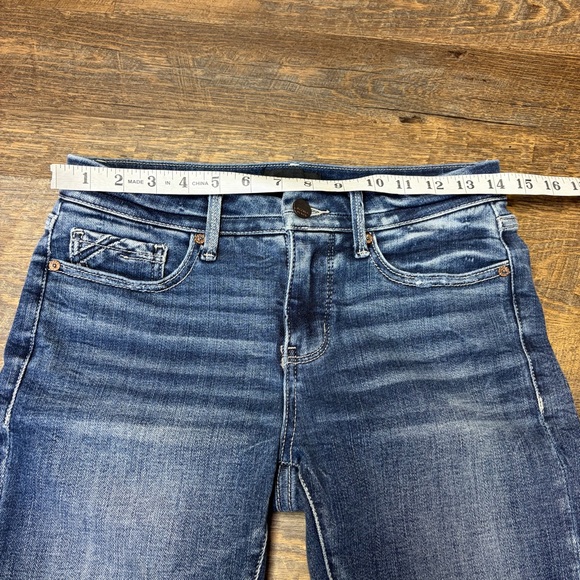 Buckle Black Fit no. 53 Ankle Skinny Jeans Women 25 Distressed Whiskered Stretch - Picture 3 of 9